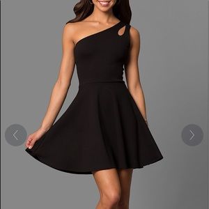 Black One-Shoulder Dress